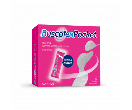 BUSCOFENPOCKET orosolubile 10 buste 400 mg