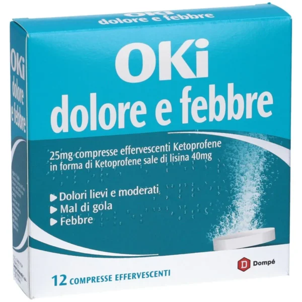 OKI DOLORE E FEBBRE 12 compresse effervescenti