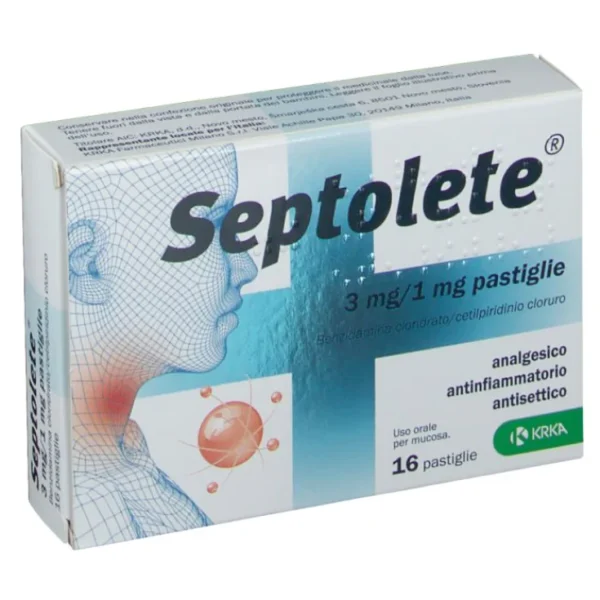 SEPTOLETE 3mg/1mg 16 pastiglie eucalipto