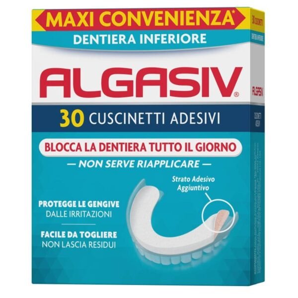 ALGASIV ADESIVI PROTESI INFERIORI 30 PEZZI