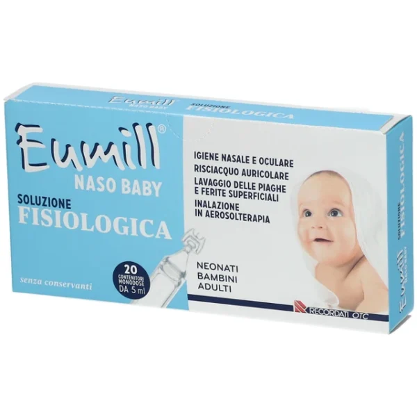 EUMILL NASO BABY SOLUZIONE FISIOLOGICA 20 contenitori monodose 5ml