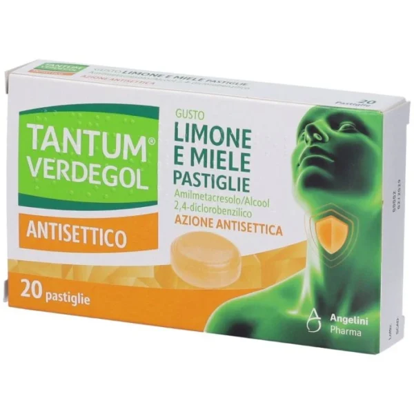 TANTUM VERDEGOL 20 pastiglie LIMONE E MIELE